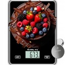 ELEKTRONICKÁ KUCHYŇSKÁ VÁHA PRECIZNÁ LCD DOTYKOVÁ ČIERNE SKLO 5 kg / 1 g