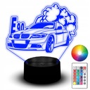 Soška LED Night Light RGB 3D gravírovanie pre ventilátorové auto BMW e90 e60