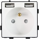 Zásuvka + Dual USB 2.4A modul pre rámy MIUUN