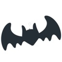 kartónový PRÍVESOK, dekorácia netopier HALLOWEEN