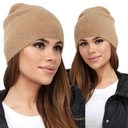 KLOBÚK PLAIN ALPACA, DARK CAMEL 2110