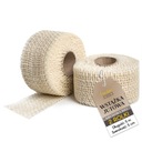 Juta Ribbon White Dekoratívna páska široká pre stolovú dekoráciu 2x 5mx5cm