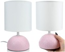 Keramická stolná lampa do obývačky s tienidlom na E14