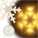 LED svetielka, závesná vianočná dekorácia, vločka, 45cm, 10 LED