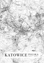 Mapa mesta Katovice - plagát A1 59,4x84,1 cm
