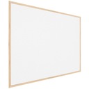 Korková doska, biely korok, 100x80, drevený rám