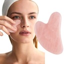 GUA SHA KAMEŇOVÝ RUŽOVÝ QUARTZ MASÁŽER PEVNÁ LIFTINGOVÁ MASÁŽ