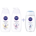 NIVEA BABY Detský umývací gél 500 ml + šampón 500 ml + olivový olej 200 ml