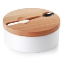 CUKROR porcelánová cukornička + LYŽIČKA