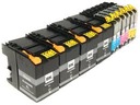10x atramenty pre tlačiareň BROTHER DCP-J100 LC529 LC525