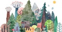 Samolepky na stenu pre deti Stromy Forest D337 150cm