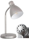 KANLUX Nočná stolová lampa na čítanie ZARA s malým závitom 10W LED strieborná