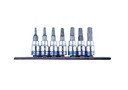 Zásuvky KING TONY 1/4 TORX s otvorom T10-T40