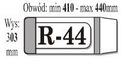 Nastaviteľný obal na knihu R44 (50 ks) IKS