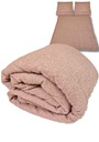 PLYŠOVÉ POSTEĽNÉ MEDVEĎ Z FLEECE ZIMNÉ 160X200 VEĽMI HRUBÝ TEPLÝ PEKNÝ BAJON
