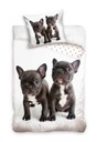 Bavlnené obliečky Pes Mops BULLDOG 140x200