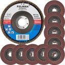 10 kusov KLAPACÍ DISK SATÉNOVÝ 125 mm gr 80