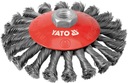 YATO YT-4764 Kotúčová kefa so závitom. 125 mm nerez