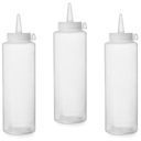 DÁVKOVAČ NA FĽAŠE NA STUDENÉ OMÁČKY SADA 3 - TRANSPARENT 0,7L - HEND