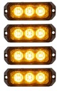 4x VÝSTRAŽNÁ SVETLO 3LED STROBESKOP ŤAHÁK POMOC