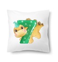 Vankúš k 7. narodeninám - darčekový vankúš dinosaurus