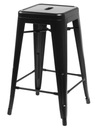 Barová stolička Paris 66cm čierna inšpirovaná Tolixom