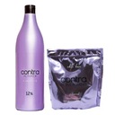 CONTRA Set zosvetľovač vlasov 500g + Oxidant Oxydant 12% 1000ml