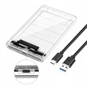 Priehľadný kryt 2,5″ USB-C SATA disku 3.0