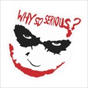 2 ks Prečo tak vážne Joker Vinyl Car