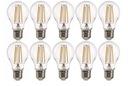 Balenie 10ks LED žiarovka E27 12W A70 číra retro