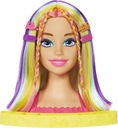 Stylingová hlava bábiky Barbie Mattel Neónové dúhové blond vlasy HMD78
