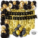 Sada balónov KONIEC ŠKOLSKÉHO ROKA Dekorácie Záves