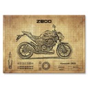 Kawasaki Z800 darček L kovový plagát