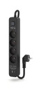 KERG SURGE STRIP 4 ZÁSUVKY 1,5M ČIERNA USB-A A USB-C