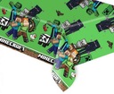 Zelený Minecraft fóliový obrus 120x180cm