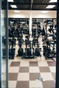Hrubá podložka PUZZLE na cvičenie v telocvični pod vybavenie 180x180cm 9 prvkov 60x60