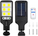 SOLAR LED PULIČNÁ LAMPA SÚMRAK POHYBOVÝ SENZOR DIAĽKOVÉ OVLÁDANIE VÝKONNÁ GARDEN 300W