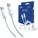 Nabíjací kábel 3mk USB-C/USB-C, 100W, 5A, 2m