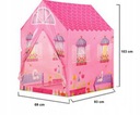Ružový stan, stan pre dievča, domček