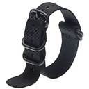 NATO Ring Black 18mm remienok na hodinky vzor #1