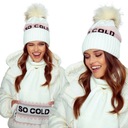 SÚPRAVA ŠÁLKA ČIAPKA DÁMSKA ZIMNÁ JESEŇ DÁMSKA TAK COLD ECRU RUŽOVÁ