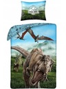 Bavlnené obliečky T-REX 140x200 Jurský svet