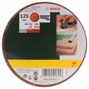 BOSCH Kotúč brúsneho papiera 125mm P80/120/240 2607019497 - 25 ks.