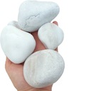 Nebeský biely kamienok 4-8cm Biely sivý kameň 25kg