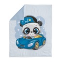 XL bavlnený panel: Panda v aute