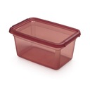 x2 Plastová nádoba, organizér box, kryt, 4,5 l