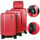 Súprava cestovných kufrov 4v1 rebrované kufre na kolieskach + kozmetická taška Mapi