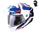 PRILBA ŠKORPIÓN ADX-2 CAMINO WH-BLUE-RED L BMW