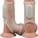 VIBRAČNÝ návlek na penis, erekčný krúžok
