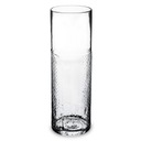 Dekoračná sklenená cylindrická váza 20x7 cm